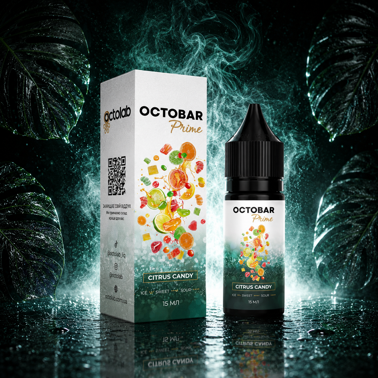 НАБОР OCTOBAR PRIME CITRUS CANDY, 30МЛ/50МГ