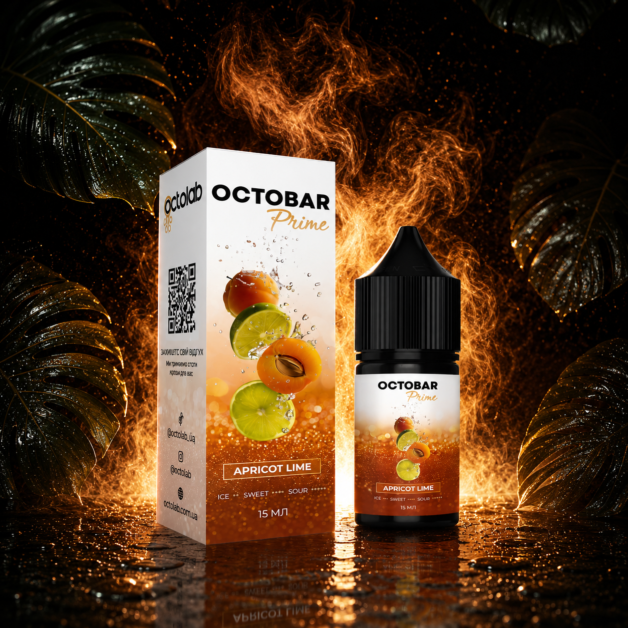 НАБОР OCTOBAR PRIME APRICOT LIME, 30МЛ/50МГ