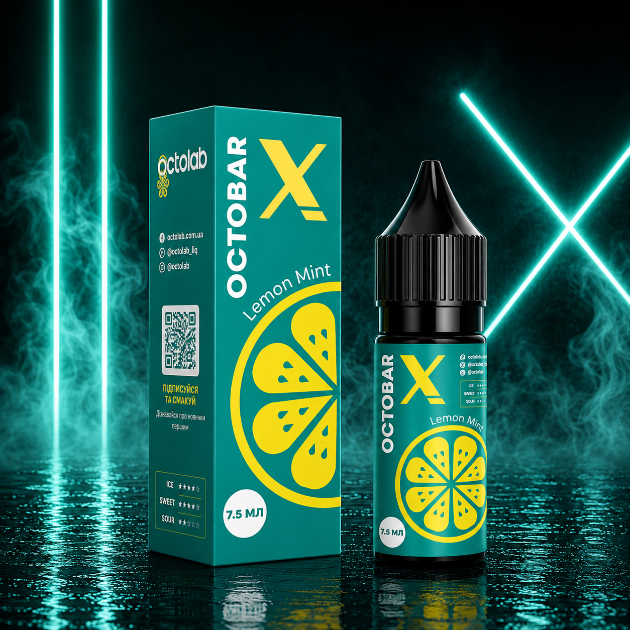 НАБОР OCTOBAR X LEMON MINT, 15МЛ