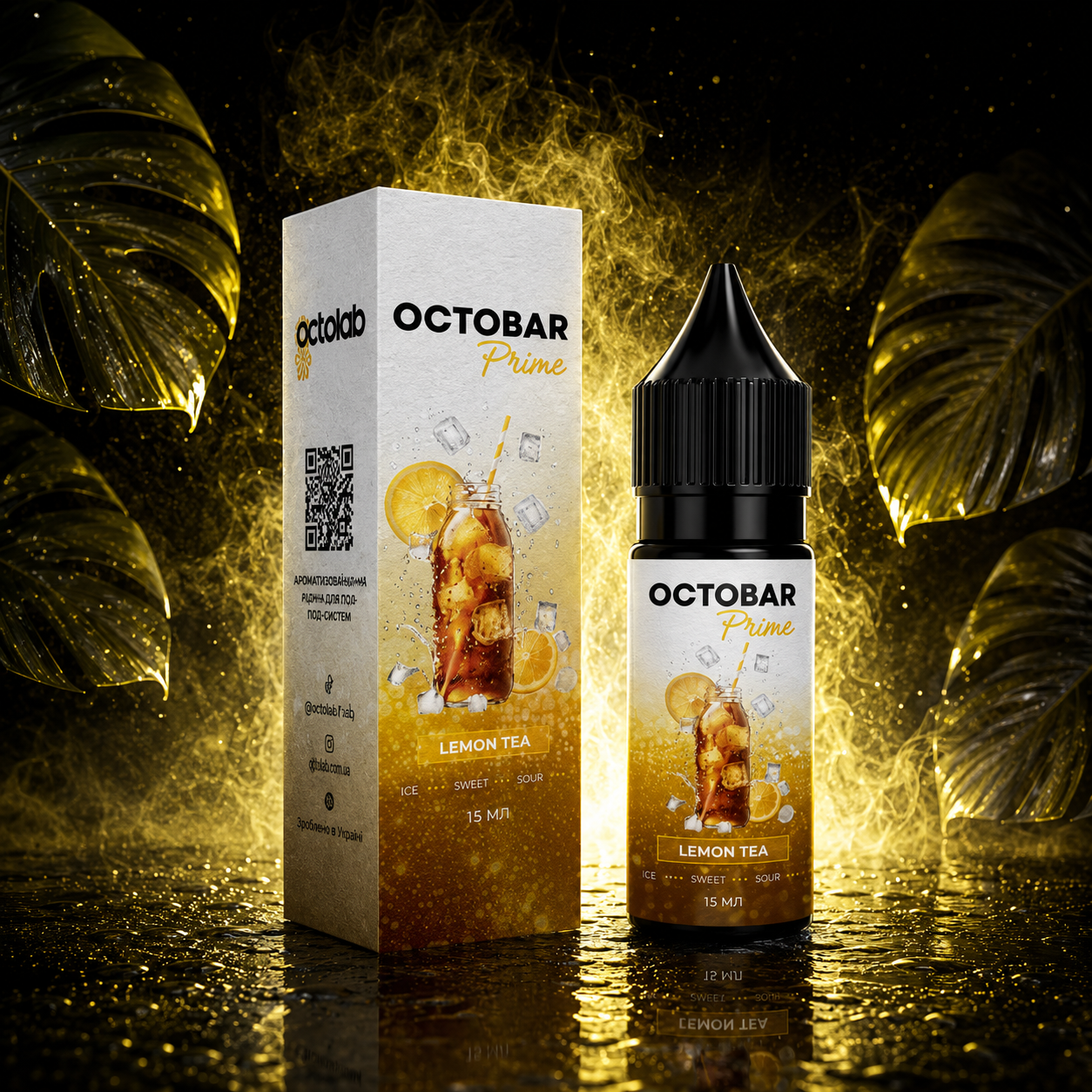 НАБОР OCTOBAR PRIME LEMON TEA, 15МЛ/50МГ