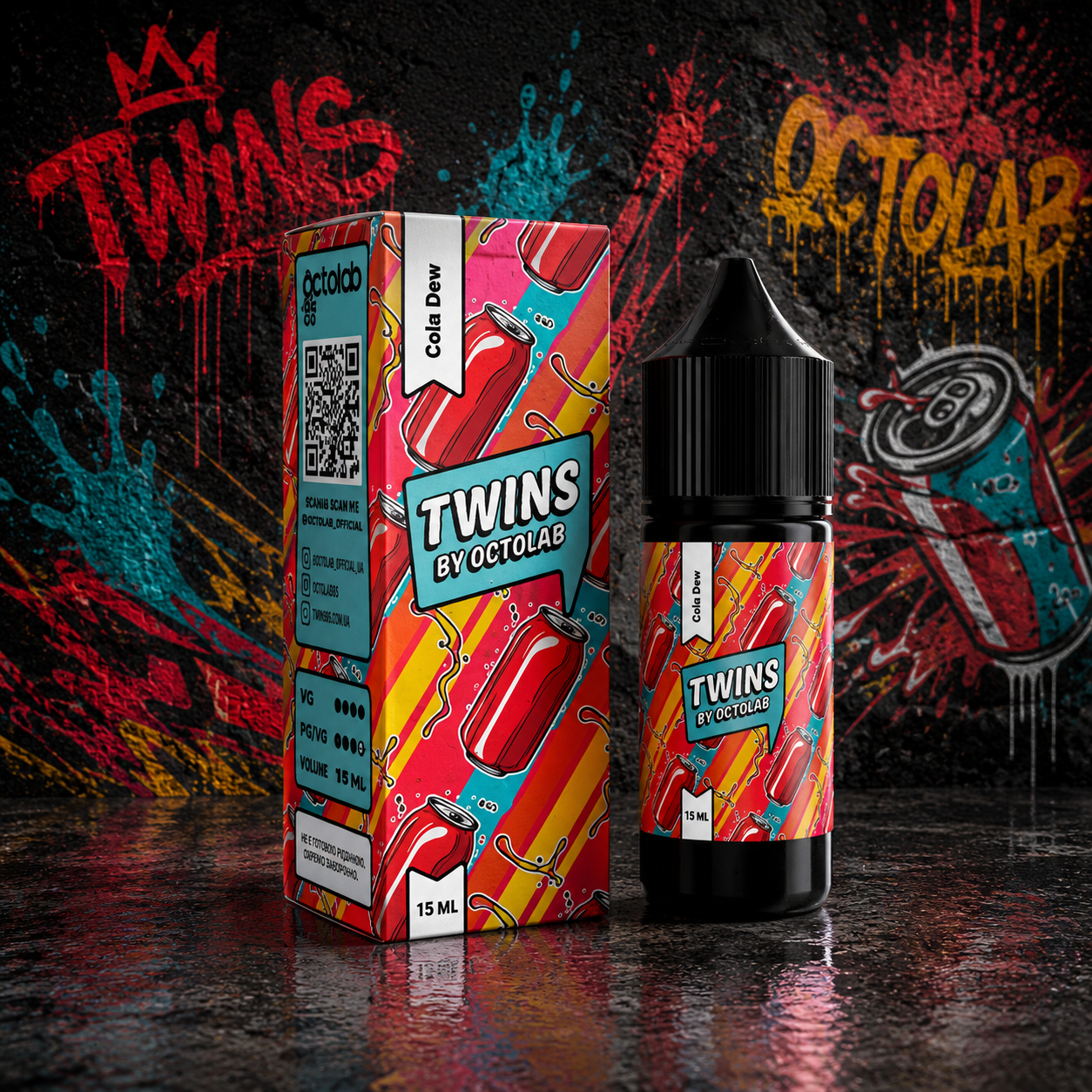 НАБОР OCTOBAR TWINS COLA DEW, 30МЛ/50МГ