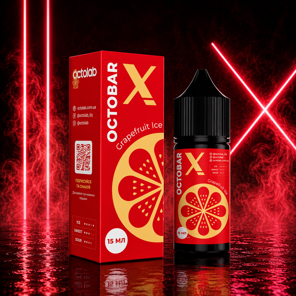 НАБІР OCTOBAR X GRAPEFRUIT ICE, 30МЛ
