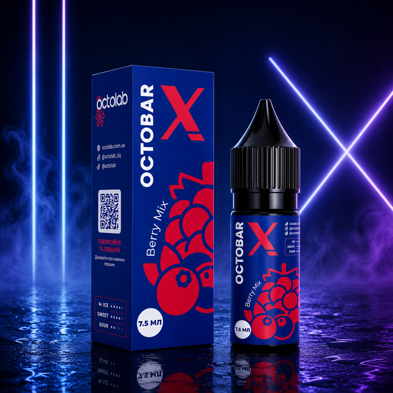 НАБІР OCTOBAR X BERRY MIX, 15МЛ